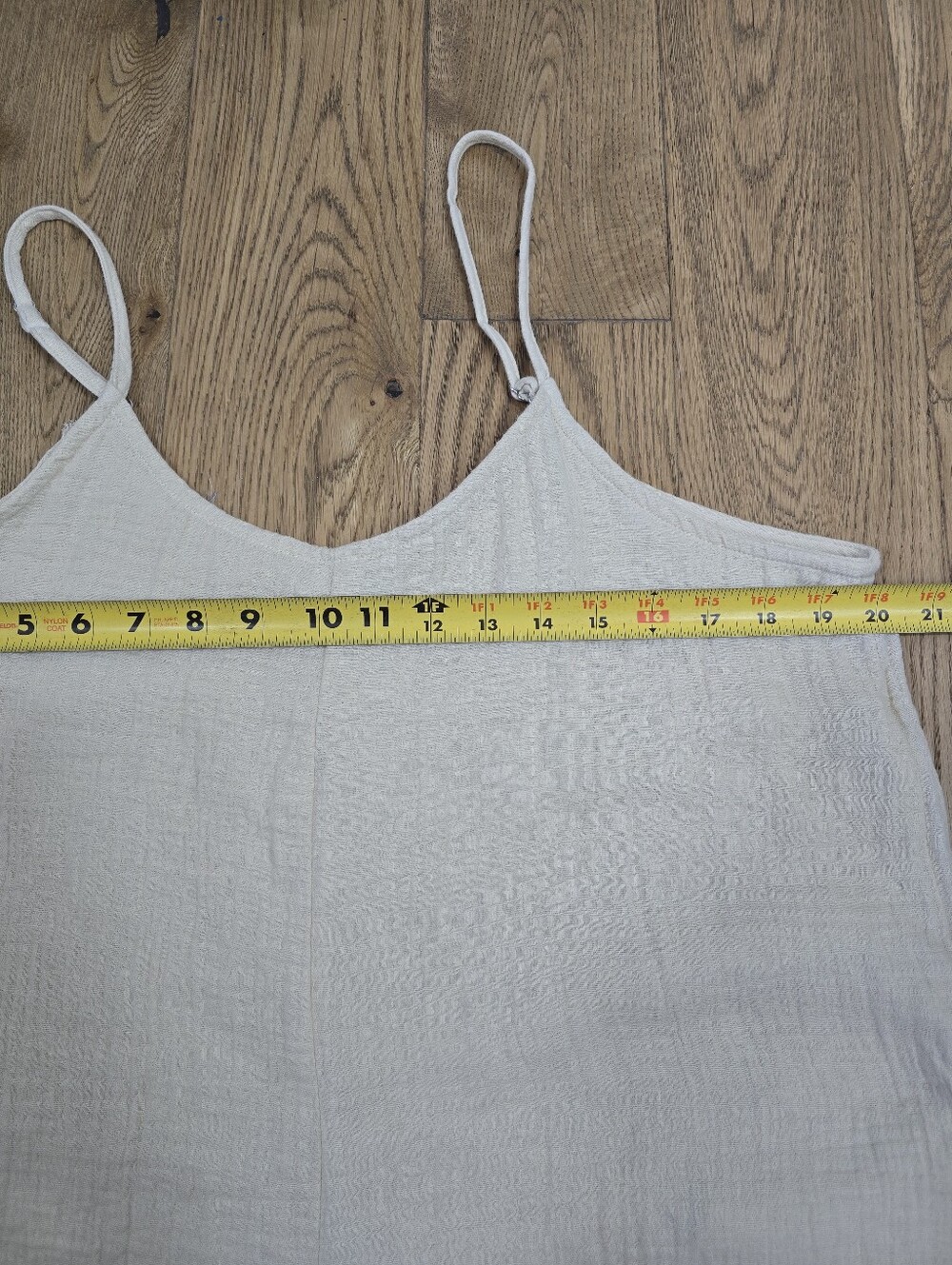 Hunter and Brown Cream Gauze Wide Leg Jumpsuit Size Large - Picture 9 of 12